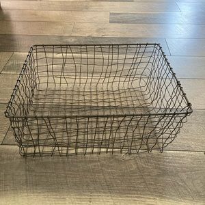One wire galvanized basket
